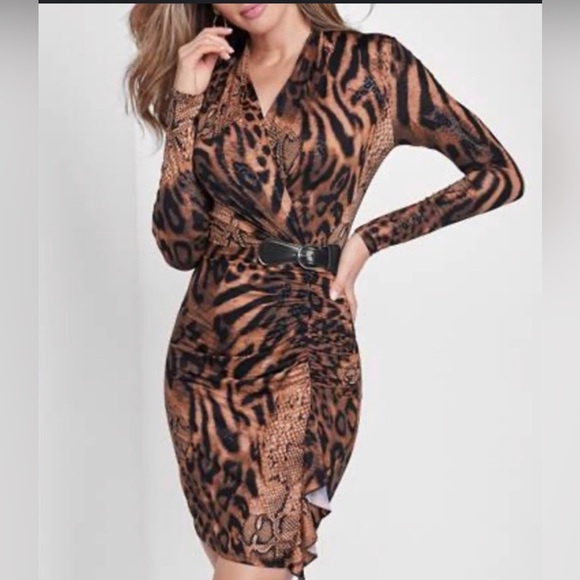 Animal Print Bodycon Dress - Picture 16 of 16